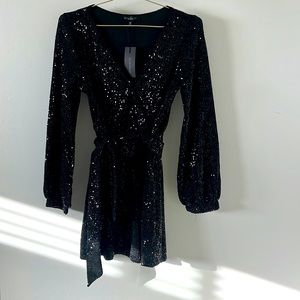 Sparkling Sequence Black Cocktail Dress -Brand New